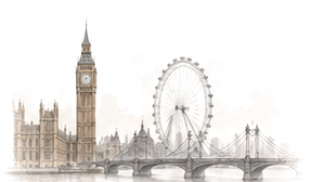 London skyline sketch