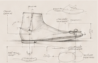 Technical boot drawing